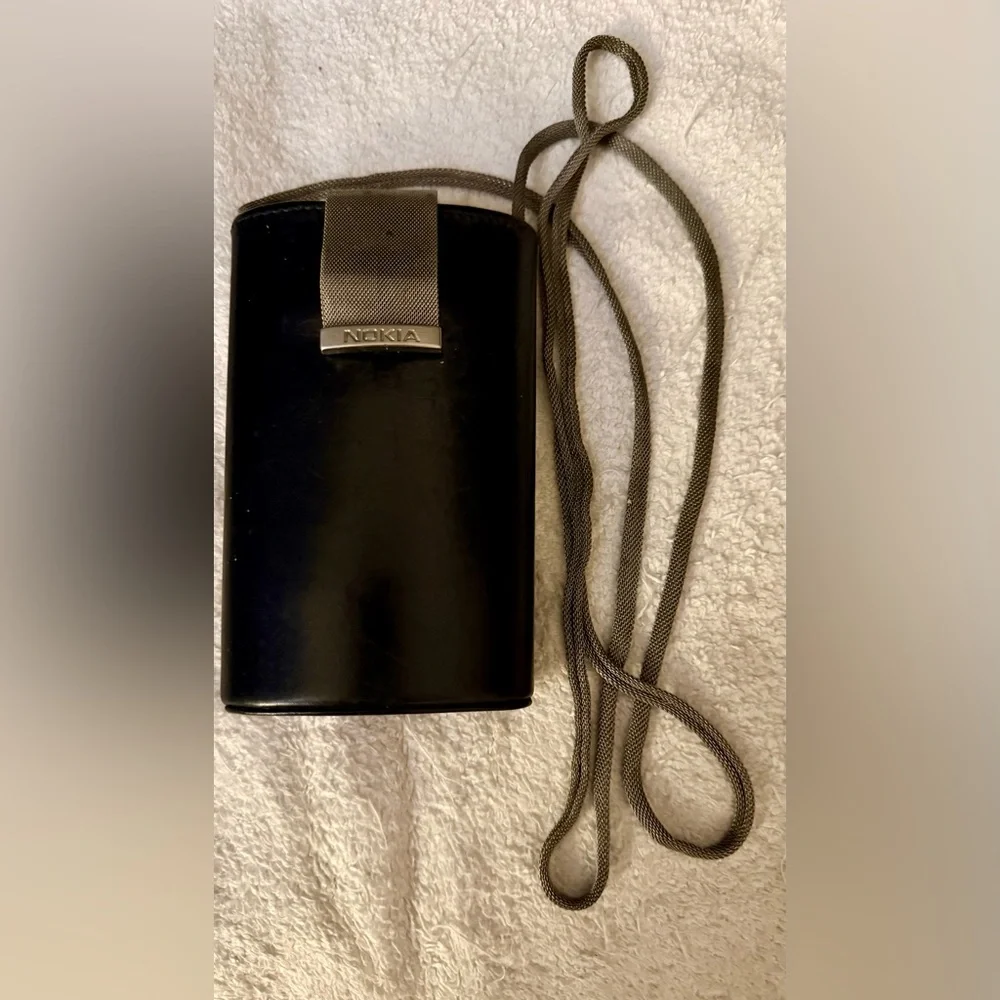 Vintage Nokia Black Phone Case with Strap